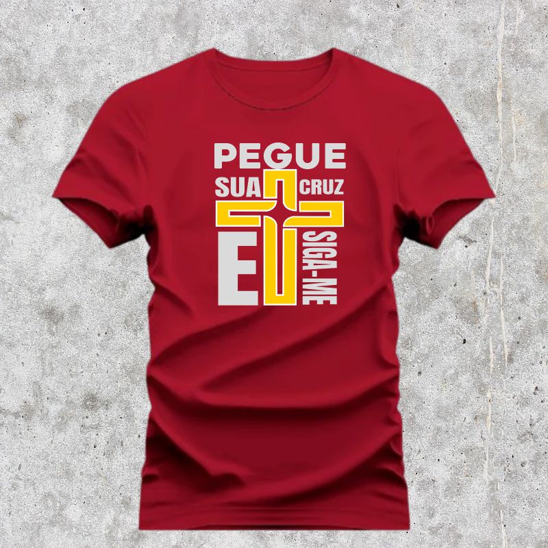 Camiseta Básica Pegue sSua Cruz