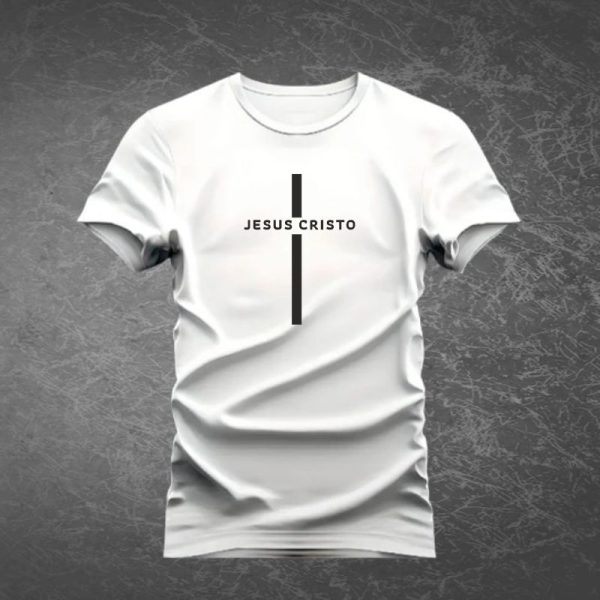 Camiseta Básica Cruz Hesus Cristo 4